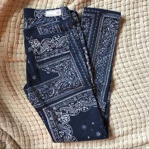 AG Legging Ankle - Super Skinny Ankle in Paisley